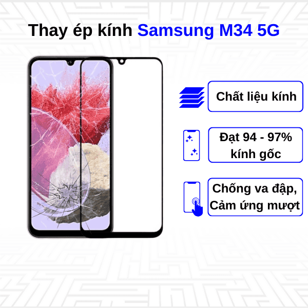 Ép kính màn hình Samsung Galaxy M34 5G