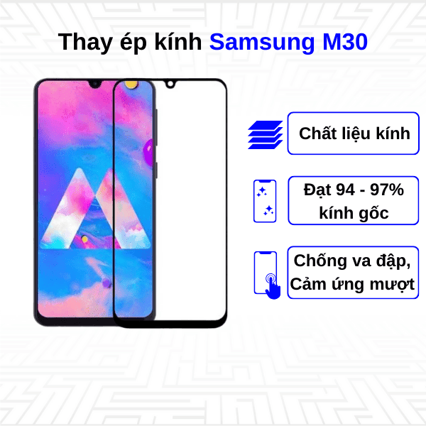 Ép kính màn hình Samsung Galaxy M30