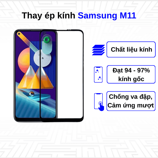 Ép kính màn hình Samsung Galaxy M11