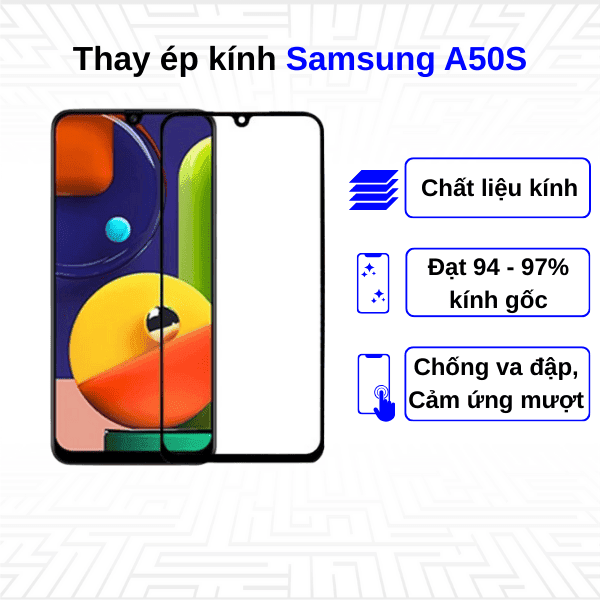Ép kính màn hình Samsung Galaxy A50S