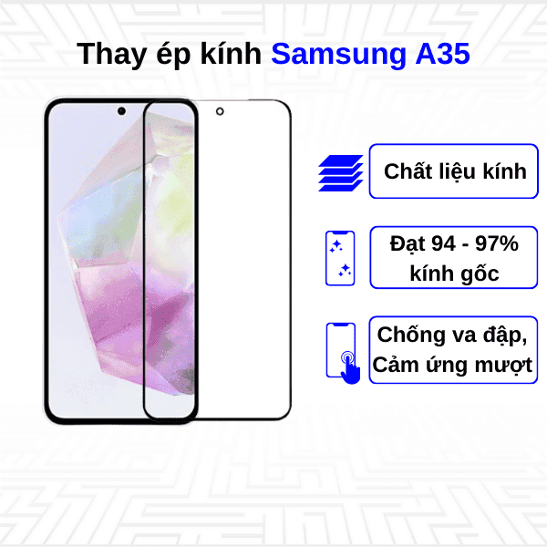 Ép kính màn hình Samsung Galaxy A35