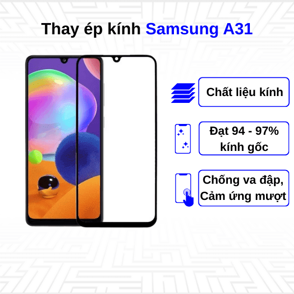 Ép kính màn hình Samsung Galaxy A31