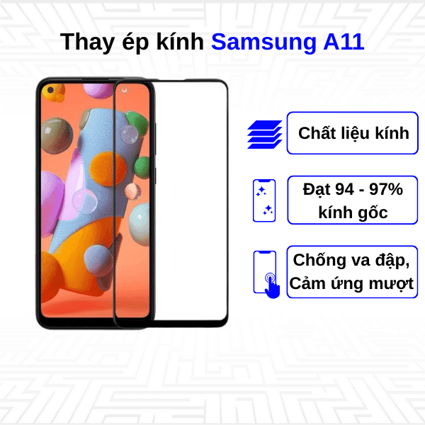 Ép kính màn hình Samsung Galaxy A11