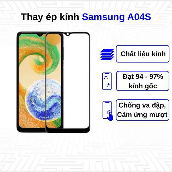 Ép kính màn hình Samsung Galaxy A04S
