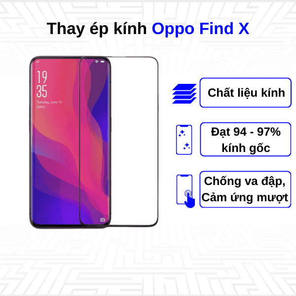 Ép kính màn hình Oppo Find X