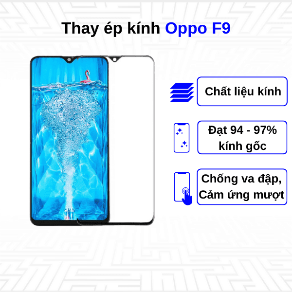 Ép kính màn hình Oppo F9