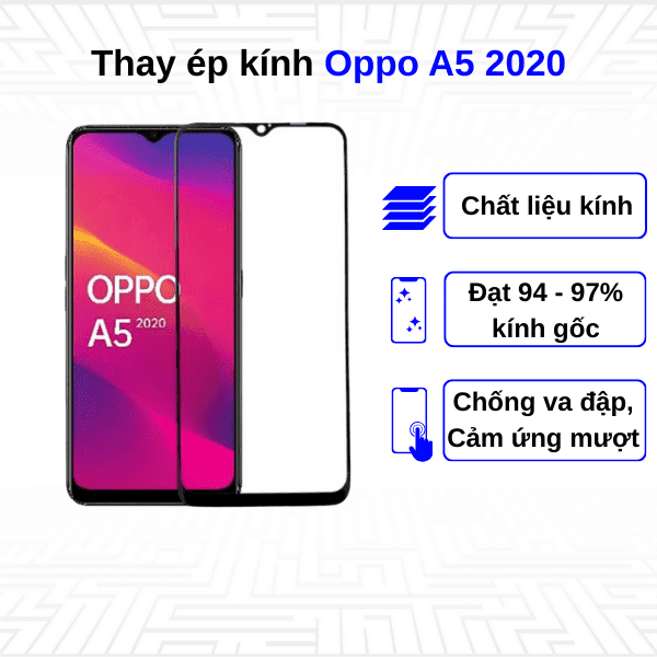 Ép kính màn hình Oppo A5 (2020)