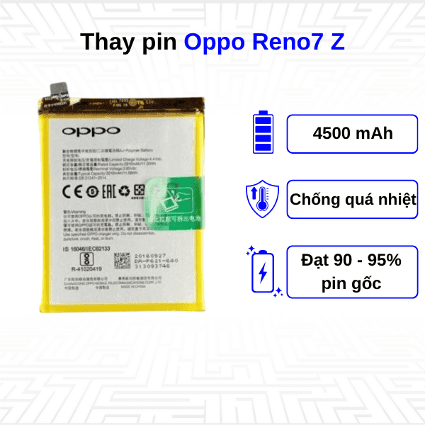 Thay pin điện thoại Oppo Reno7 Z