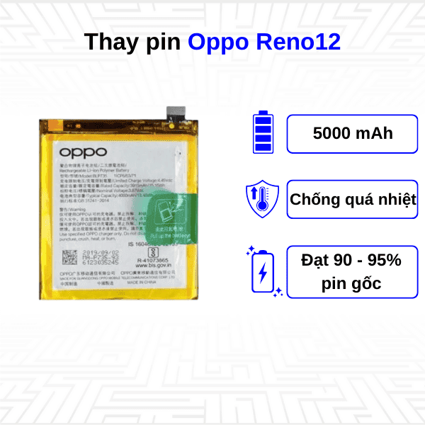 Thay pin điện thoại Oppo Reno12