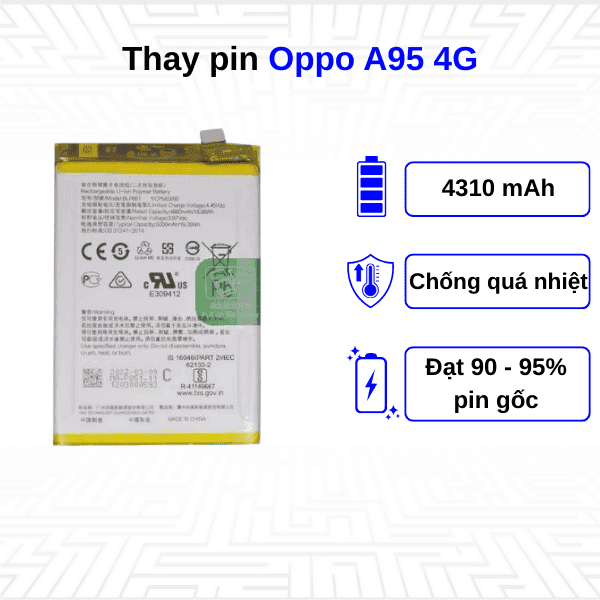 Thay pin điện thoại Oppo A95 4G