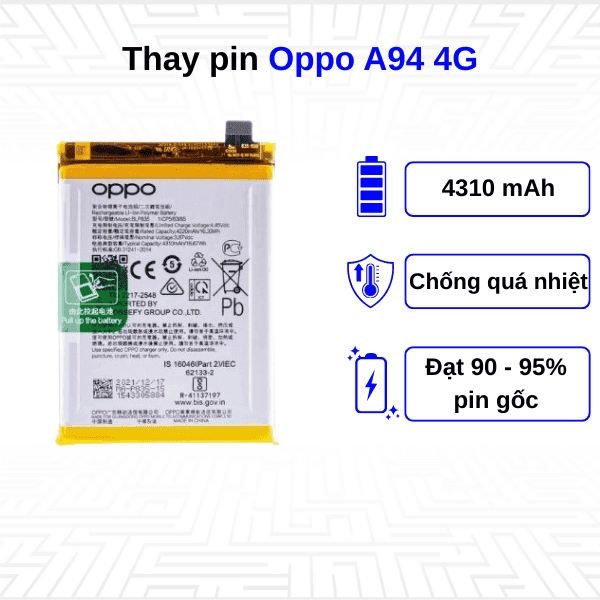 Thay pin điện thoại Oppo A94 4G