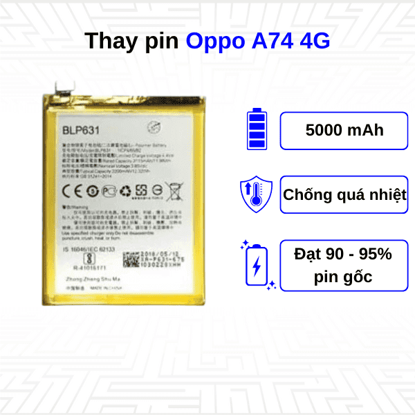 Thay pin điện thoại Oppo A74 4G