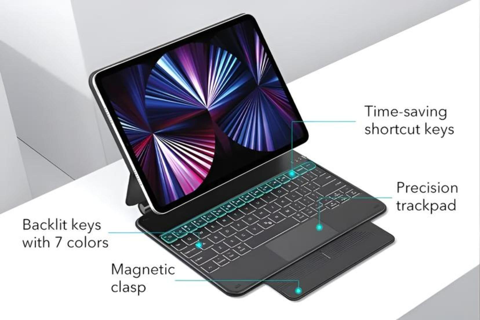 Bao Da ESR Magnetic Kèm Bàn Phím Cho IPad 11" (Air 4 | Air 5 | Air 6 M2 | Air 7 M3 | Pro 11" 2018/20/21)