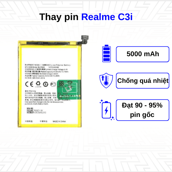 Thay pin điện thoại Realme C3i
