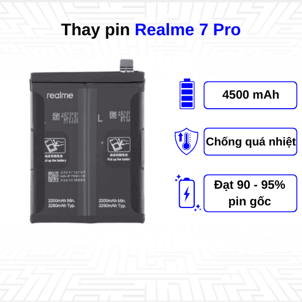 Thay pin điện thoại Realme 7 Pro