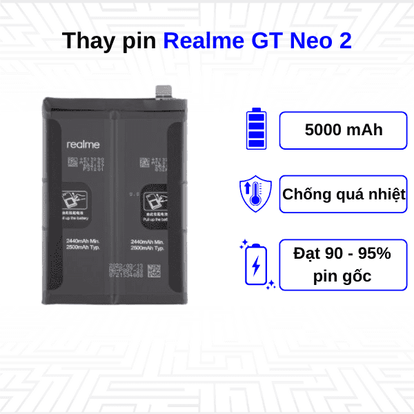 Thay pin điện thoại Realme GT Neo 2