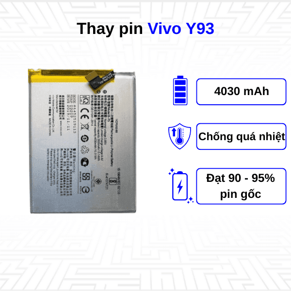 Thay pin điện thoại Vivo Y93