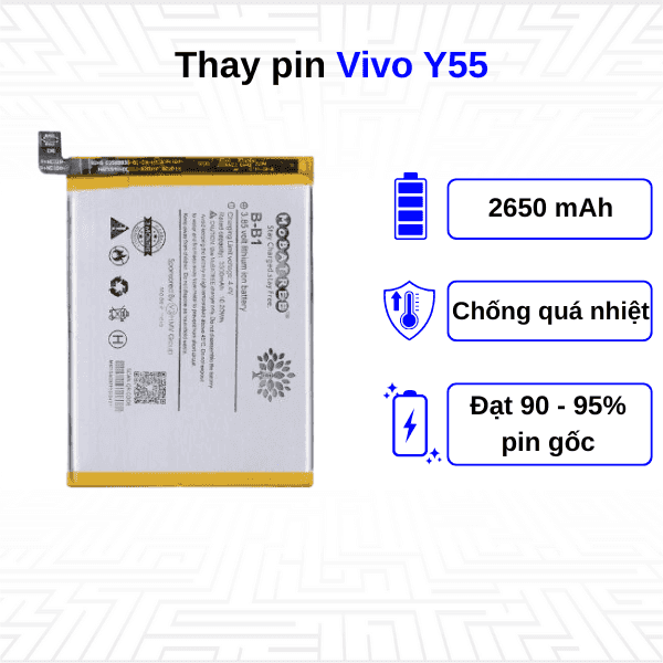 Thay pin điện thoại Vivo Y55
