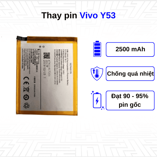 Thay pin điện thoại Vivo Y53