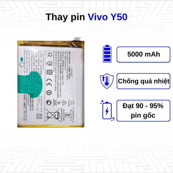 Thay pin điện thoại Vivo Y50