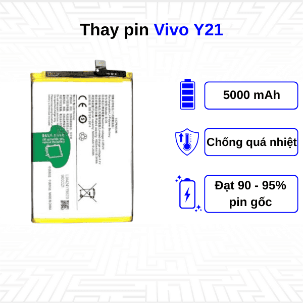 Thay pin điện thoại Vivo Y21
