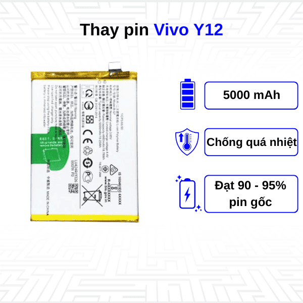 Thay pin điện thoại Vivo Y12