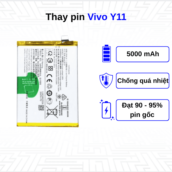 Thay pin điện thoại Vivo Y11