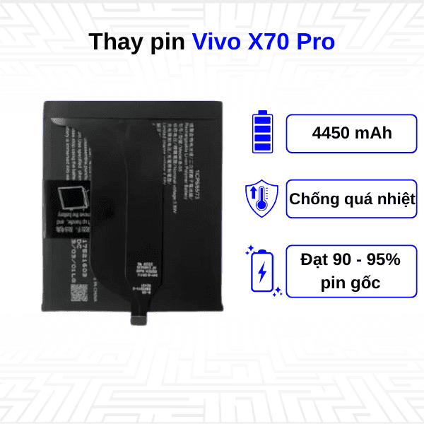 Thay pin điện thoại Vivo X70 Pro