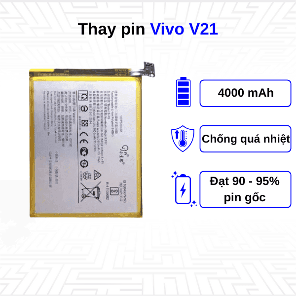 Thay pin điện thoại Vivo V21