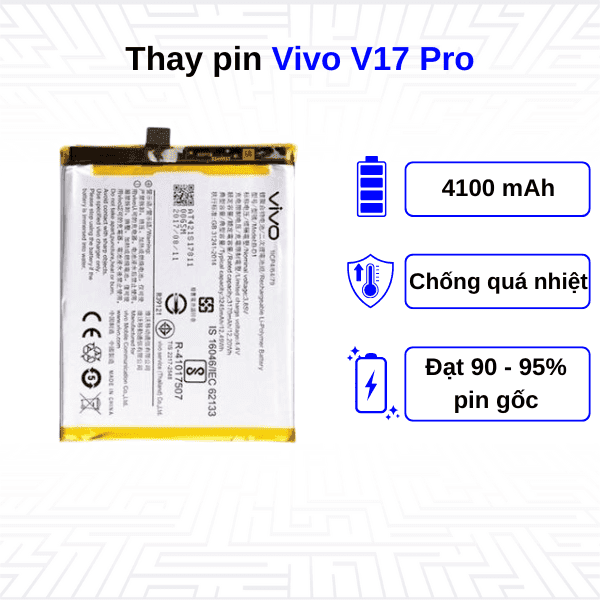 Thay pin điện thoại Vivo V17 Pro