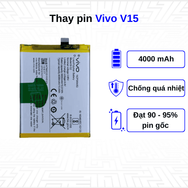 Thay pin điện thoại Vivo V15