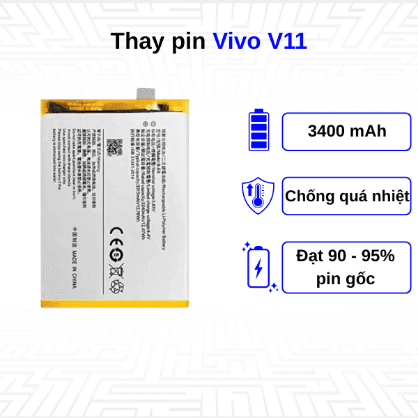 Thay pin điện thoại Vivo V11