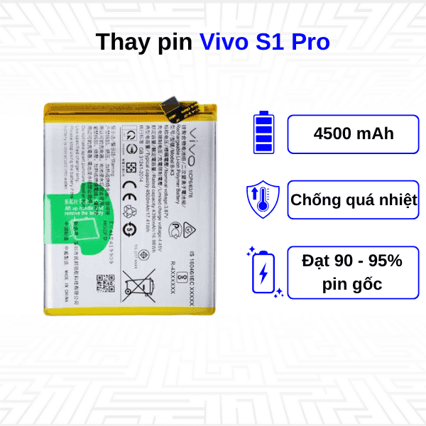 Thay pin điện thoại Vivo S1 Pro