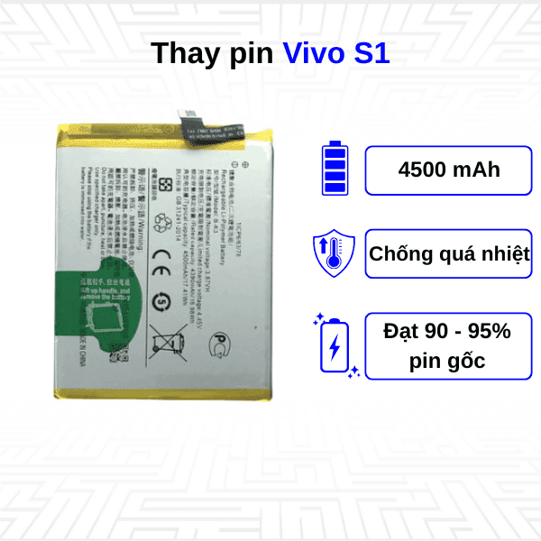 Thay pin điện thoại Vivo S1