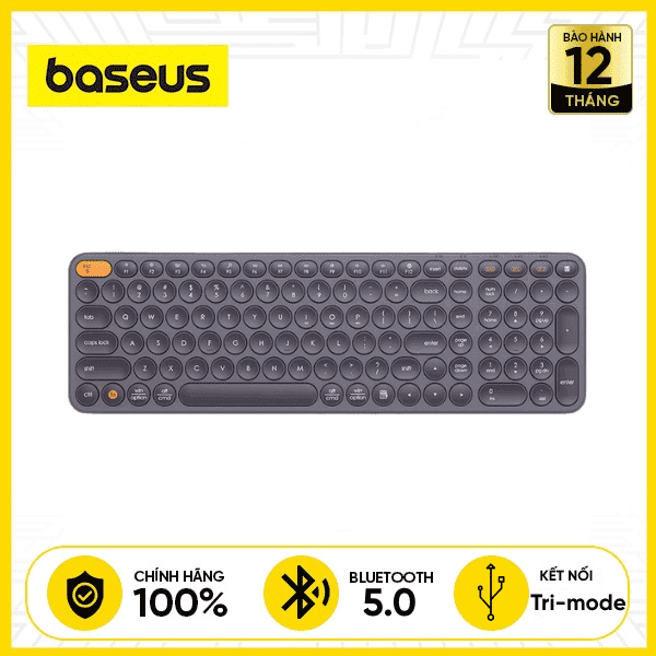 Bàn Phím Bluetooth Baseus K01B Tri-Mode Bluetooth & 2.4GHz (Có Phím Số)