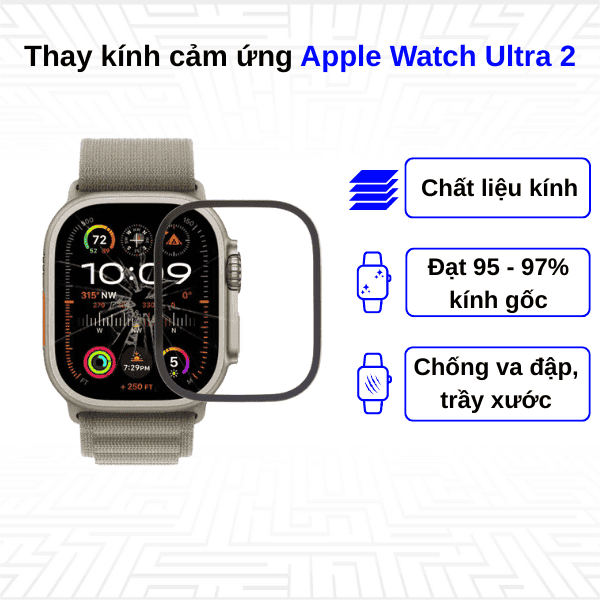 Thay kính cảm ứng Apple Watch Ultra 2