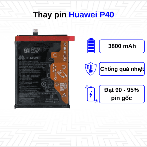 Thay pin điện thoại Huawei P40