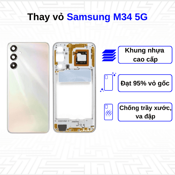 Thay vỏ Samsung Galaxy M34 5G