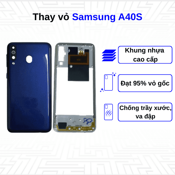 Thay vỏ Samsung Galaxy A40S