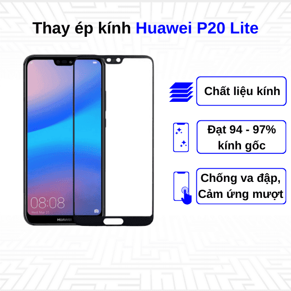 Ép kính màn hình Huawei P20 Lite