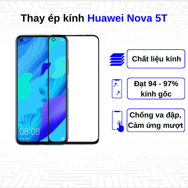 Ép kính màn hình Huawei Nova 5T