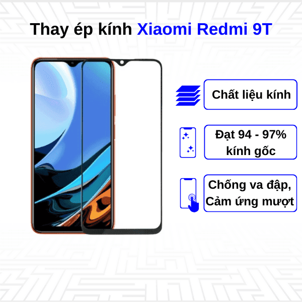 Ép kính màn hình Xiaomi Redmi 9T