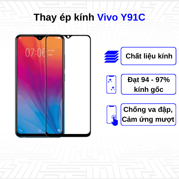 Ép kính màn hình Vivo Y91c