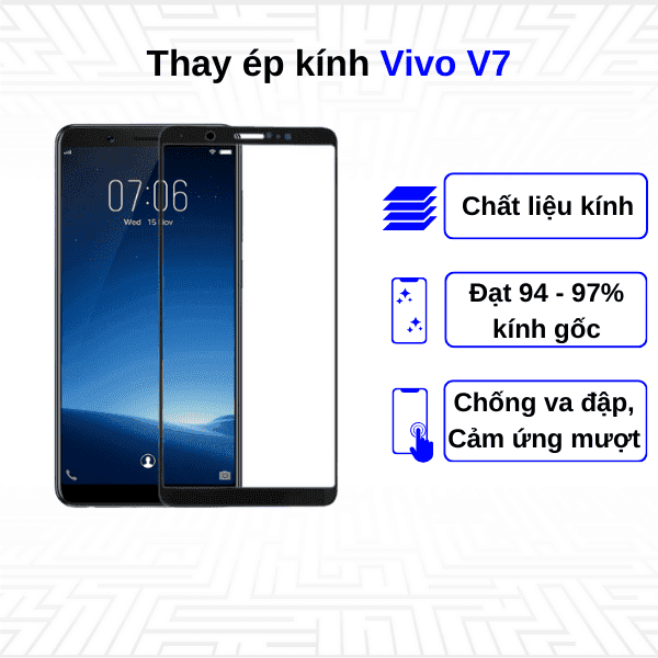 Ép kính màn hình Vivo V7
