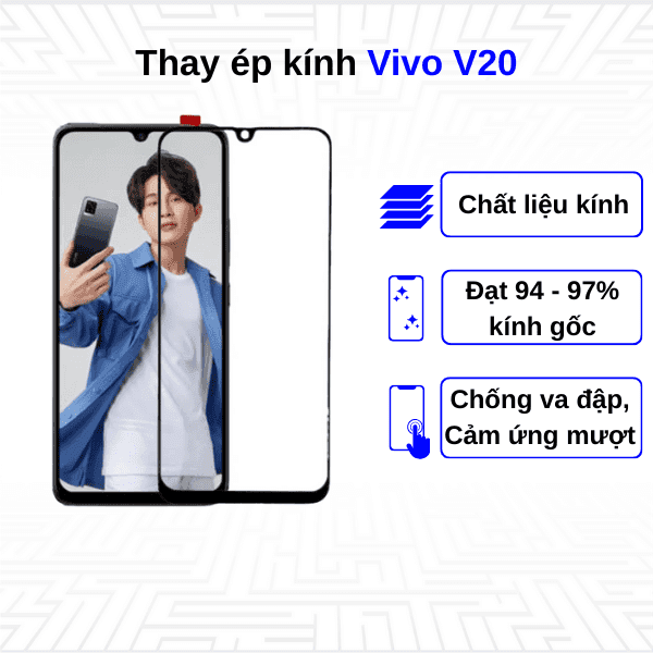 Ép kính màn hình Vivo V20