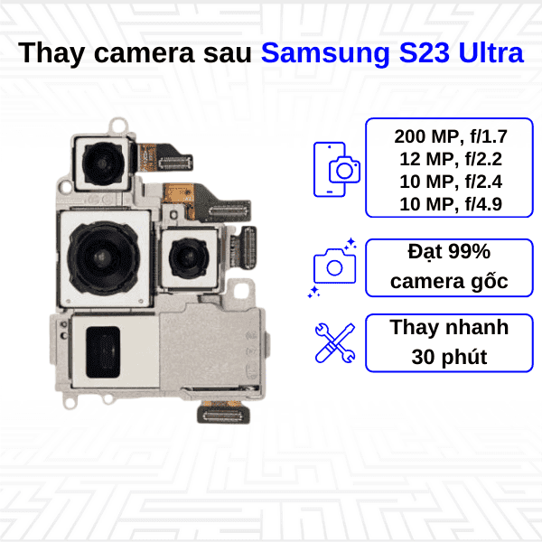 Thay Camera sau Samsung Galaxy S23 Ultra