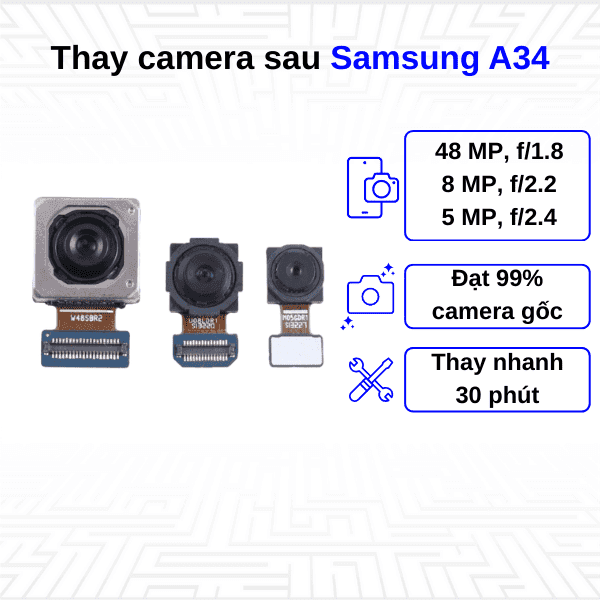Thay Camera sau Samsung Galaxy A34