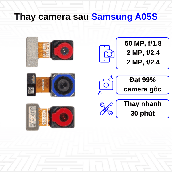 Thay Camera sau Samsung Galaxy A05S