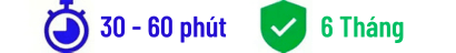 Sửa nhanh 30 phút | Bảo hành 6 tháng 