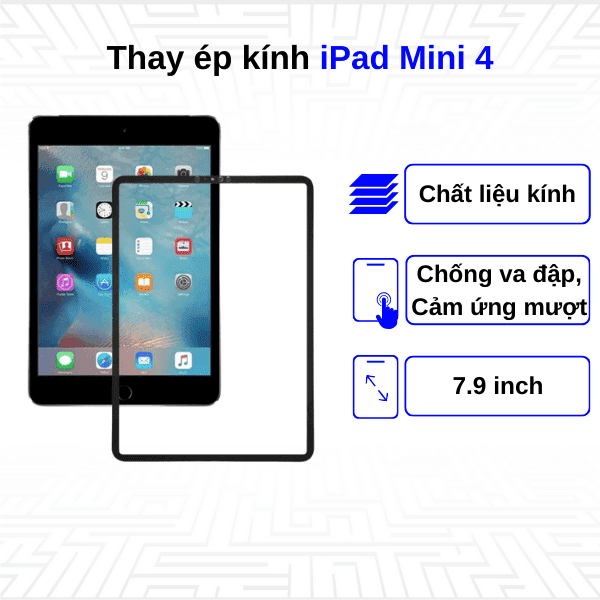 Ép kính iPad Mini 4